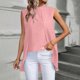 thumbnail image 4 of Casual Tops Cuello Redondo Top sin Mangas Largas para las Mujeres, Elegante Y de Moda Blusa de Color Sólido para el Uso Diario de Verano, 4 of 9