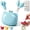 Blue, variant on Crab Multifunctional Bottle Opener, 4-in-1 Magnetic Refrigerator Magnet with Scissors,Box Cutter,Bottle Opener, Portable Home Office Multi Tool