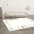 thumbnail image 3 of SHIPKEY 4x6 Feet Living Room Rugs, Cartoon Alphabet Nursery Rug for Bedroom, Large Modern Rugs for Children (120x180 cm), 3 of 7