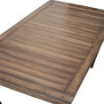 thumbnail image 4 of Michael Amini Crossings Rectangular Wood & Metal Dining Table in Barn Brown, 4 of 7