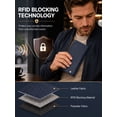 thumbnail image 3 of Mandu RFID Long Wallet for Men Slim Bifold Wallet with ID Window Card Holder Cash Pocket and Zipper Coin Pocket, Business Wallet for Daily Use, 3 of 6