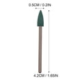 thumbnail image 2 of Hytrove 5pcs Rotary Grinding Stone Bits Polishing Bit Green for Metal Objects, 2 of 8