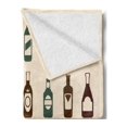 thumbnail image 2 of Alcohol Soft Flannel Fleece Blanket, Bottles of Various Alcoholic Strong Drinks Pattern with Whiskey Brandy and Cognac, Cozy Plush for Indoor and Outdoor Use, 60" x 80", Multicolor, by Ambesonne, 2 of 5