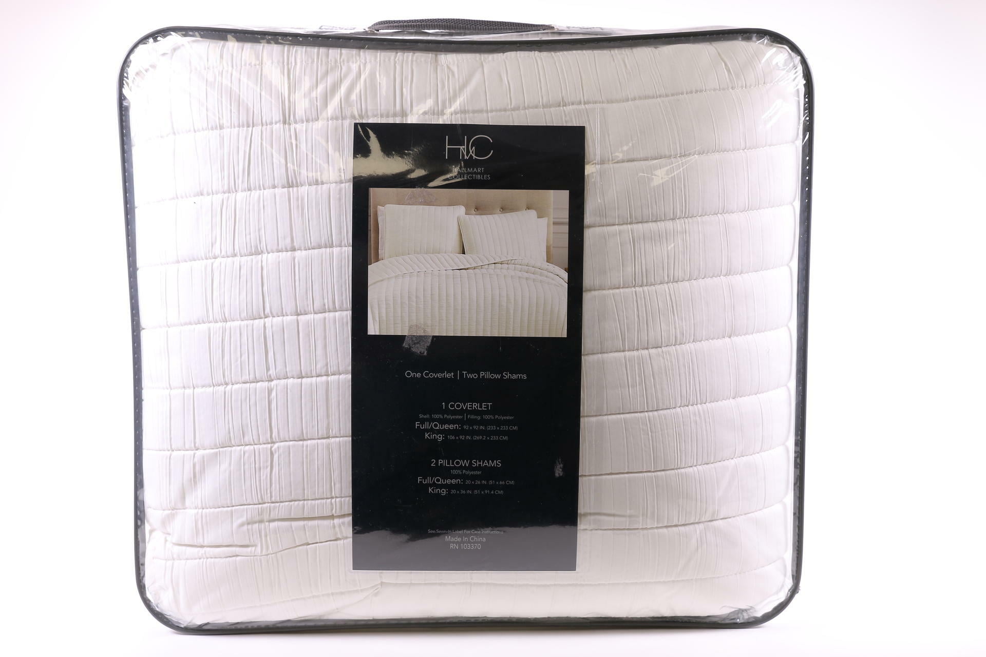 Riverbrook Home 3 Piece Quilt Set, King, Ivory, Moonstone, Polyfill, Adult