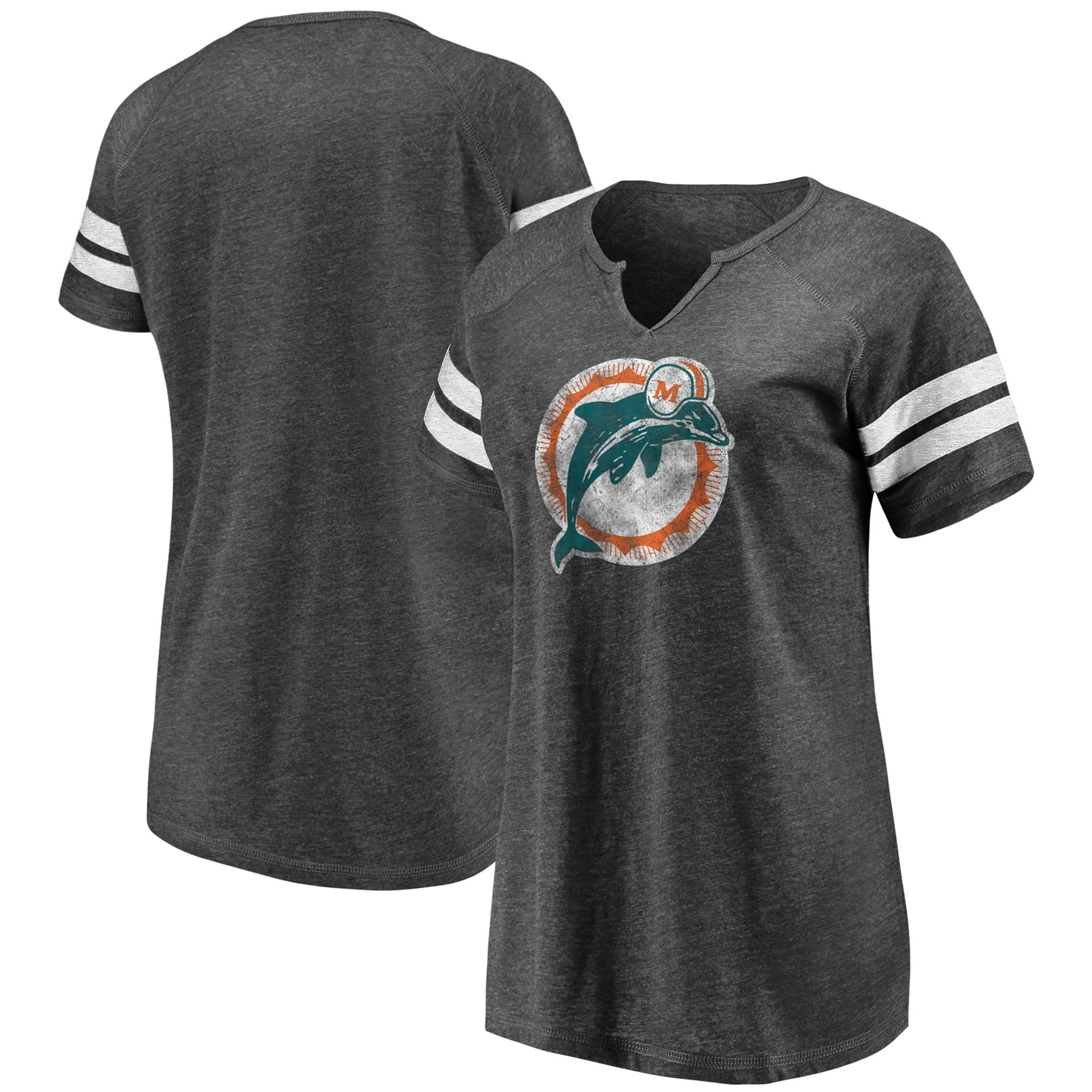 Miami Dolphins Fanatics Branded Team Lockup Logo T-Shirt - White