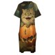 thumbnail image 4 of Retro Vintage: Gato y Calabaza - Delicias Otoñales Caprichosas Vestido de Bolsillo Suelto Ropa de Mujer Conjuntos Elegantes para Mujer, 4 of 6