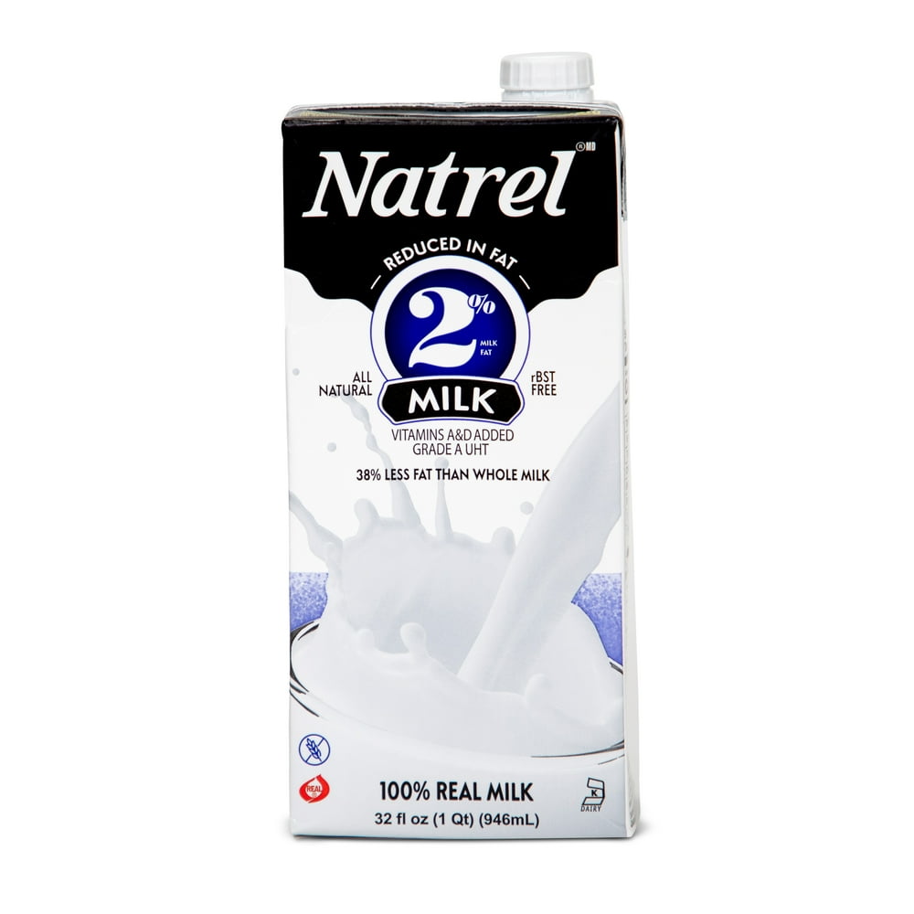 Natrel 2 Shelf Stable Milk, 32 oz, 6 Pack