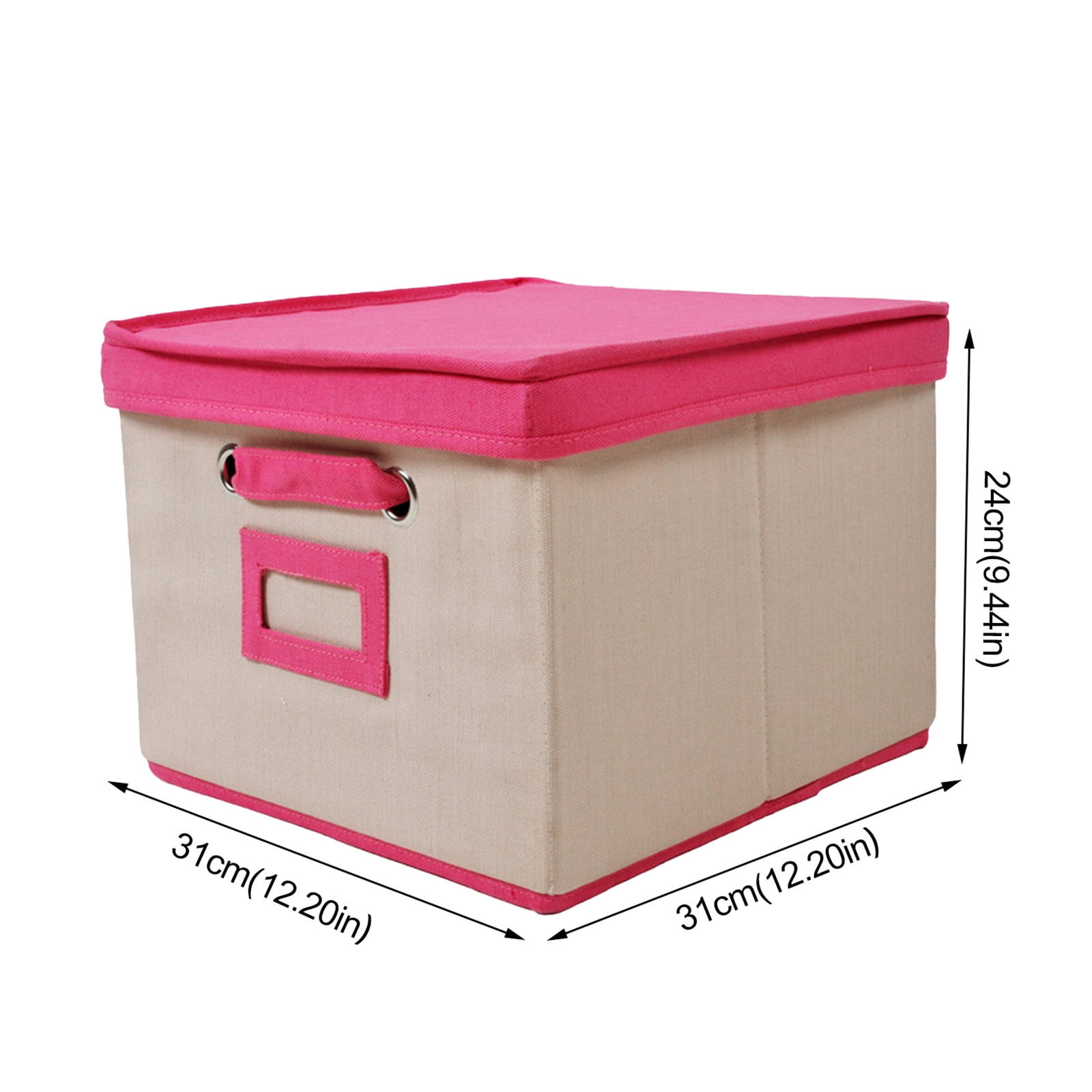 Miirene Foldable Storage Bins Storage Boxes with Lids and Handles