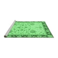 thumbnail image 2 of Ahgly Company Machine Washable Indoor Rectangle Oriental Emerald Green Traditional Area Rugs, 6' x 9', 2 of 4