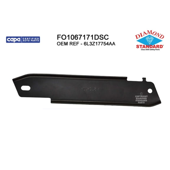 New Aftermarket  CAPA Front Passenger Side Outer Bumper Cover Support Replaces 6L3Z17754AA fits 2006-2008 Lincoln Mark LT