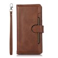 thumbnail image 4 of Compatible with iPhone 15 Pro Max Wallet Case with Credit Card Holder, Flip Folio Book PU Leather Vintage Phone Case Shockproof Multifunctional Cover Women Men for iPhone 15 Pro Max, Coffee, 4 of 7