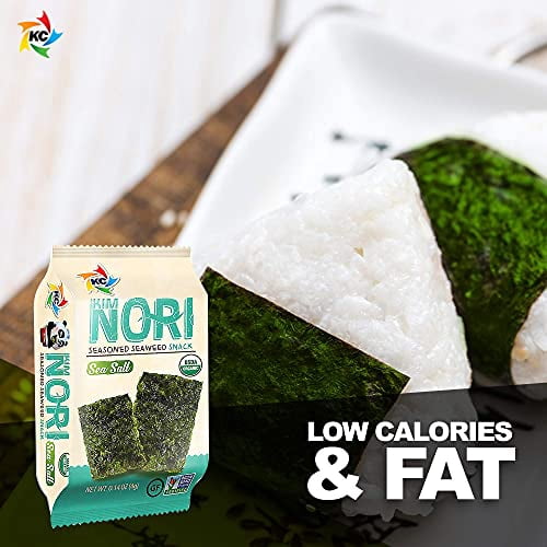Kimnori Organic Roasted Sushi Nori - 160 Sheets, Kosher, Gluten Free