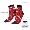 thumbnail image 6 of Fuzoiu Bulldog Red Print Adult Socks, Crew Moisture-wicking Socks, Unisex Cushion Crew Socks,Casual Sports Ankle Socks, 6 of 7