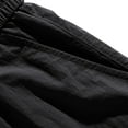 thumbnail image 6 of DeHolifer Shorts for Men Plus Size Summer Trendy Elastic Waist Drawstring Solid Color Workwear Pants with Zipper Pocket Black 2XL, 6 of 8