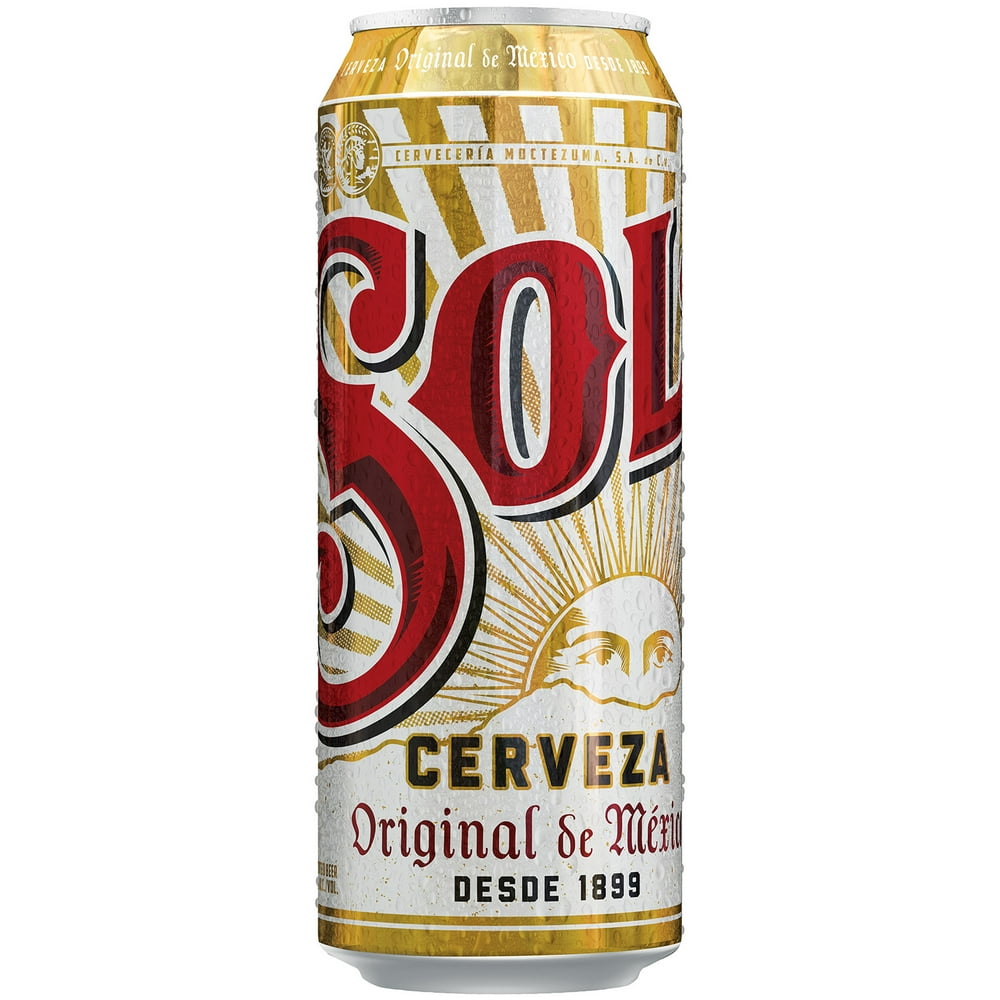 Sol Cerveza Mexican Beer, Import Beer, Beer 12 Pack, 24 FL OZ Can, 4.5 ABV