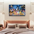 thumbnail image 6 of The Beast & Beauty Mickeys Minnies Characters Tangled Walt Painting On Canvas Wall Art Poster Scroll Picture Print Living Room Walls Decor Home Posters 08x12inch(20x30cm), 6 of 6