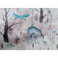 thumbnail image 5 of oneOone Cotton Cambric Light Blue Fabric Deer Craft Projects Decor Fabric Printed By The Yard 42 Inch Wide, 5 of 5