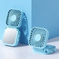 thumbnail image 1 of 2024Summer New Mini Beach Folding Neck Fan Makeup Mirror Portable USB Handheld Small Fan Gift FGS, 1 of 7