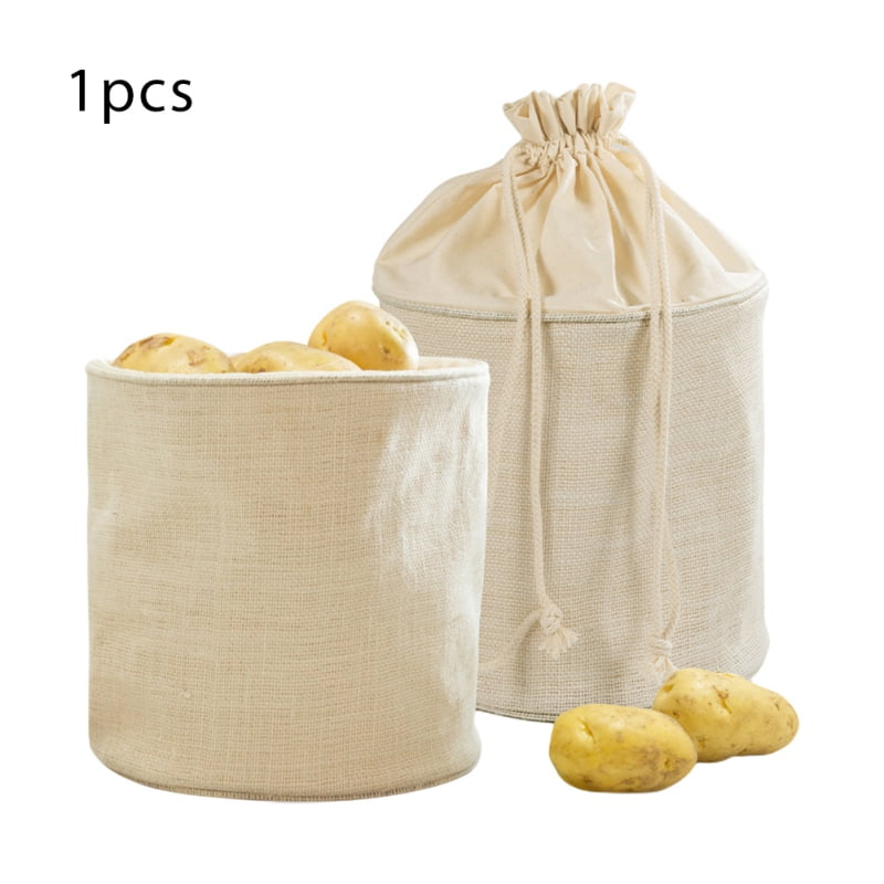 Linen Storage Bags Food Container Potato Onion Garlic Toy Storage