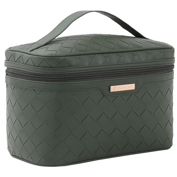 Estuche organizador de viaje para cosméticos Dajasan, color verde