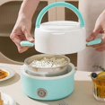 thumbnail image 4 of Rice Cooker Compact Portable Durable Lightweight Tear Resistant Good Sealing Stainless Steel Mini Kitchen Kids Rice Cooker For Children, 4 of 5