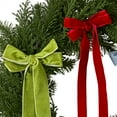 thumbnail image 3 of Greenery Christmas Wreath with Bows, Multicolor, 24", Christmas Decoration, by HaCpiu, 3 of 5