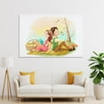 thumbnail image 4 of Cartoon Cute Characters Couple Picnic Canvas Art Poster And Wall Art Picture Print Modern Family Bedroom Decor Posters,Unframe-style,24x36inch(60x90cm), 4 of 8
