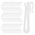 thumbnail image 2 of 100Pcs Adjustable Plastic Curtain Hooks Drapery Pin Hooks Plastic Adjusting Clips, 2 of 8