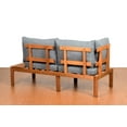 thumbnail image 4 of Amazonia Giffo 3 Pieces Teak Patio Conversation Set W/Gray Cushions, 4 of 15