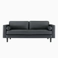 thumbnail image 5 of Naomi Home Marisa Top Grain Genuine Leather Mid-Century Sofa Set of 2-Color: Black, Set: Chair/Sofa, 5 of 10