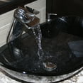 thumbnail image 7 of Novatto BIGIO Glass Vessel Bathroom Sink Set, Chrome, 7 of 7