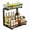 Double-layer, variant on 2-Tier Sliding Under Basin Organizer Rack – Heavy-Duty Carbon Steel Pull-Out Storage Shelf – Adjustable Height, Non-Slip Suction Cups – Kitchen, Bathroom, Pantry Cabinet Storage – Double-layer White