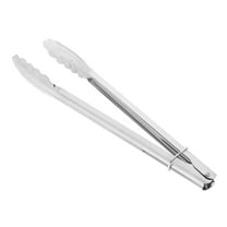 Masteelf Hemoton Heavy Duty 1 Set Stainless Steel Grilling Tong for BBQ Kitchen Cooking Food Serving Metal Outdoor Grill and Baking