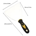 thumbnail image 2 of XKHBDL Paint Scraper, Metal Small Putty Knife Scraper Tool, Paint Scraper Tool Taping Knife, Stainless Steel Knife Paint Scraper with Hammer End, 2 of 3