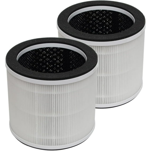 AP-T100FL Replacement Filter Compatible with HoMedics AP-T100 AP-T95 Smart Air Purifier, 2-Pacck H13 HEPA Activated Carbon 2-in-1 3-Stage Filtration