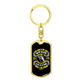thumbnail image 4 of The Lord My Light Psalm 27:12 Stainless Steel or 18k Gold Premium Swivel Dog Tag Keychain, 4 of 10