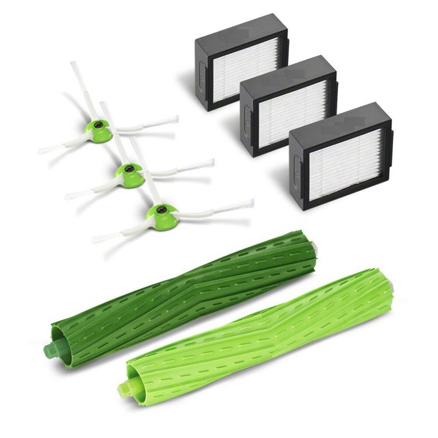 LYD Piezas de repuesto para aspiradora iRobot Roomba j7 j7+/Plus i7 i7+ i3 i3+ i4 i4+ i6 i6+ i8 i8+ E5 E6 E7, kit de reposición -1 juego de cepillos de rodillo, 3 filtros, 3 cepillos laterales lyd modelStyleType