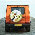 thumbnail image 2 of Fotbe Farmfield with Cute Animals Spare Tire Cover Thickening Universal Fit for Jeep, Trailer, RV, SUV, Truck, Tough Tire Wheel Soft Cover-14 inch, 2 of 9