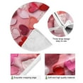 thumbnail image 4 of Pink Heart Painted with Paint Christmas Tree Skirt Stand Mat Waterproof Floor Protection Mat for Holiday Decoration, 4 of 6