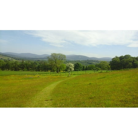L N Stick Poster Of Meadow Green View Landscape Hills L N Stick Poster Of Meadow Green View Landscape Hills 24x16 Adhesive Sticker Print Com