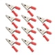 thumbnail image 4 of Pinza de cocodrilo eléctrica, 10 Uds., pinza de cocodrilo J.60047, abrazadera de prueba de batería de latón con apertura de 20mm para pruebas eléctricas(rojo), 4 of 8