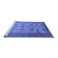 thumbnail image 2 of Ahgly Company Machine Washable Indoor Square Oriental Blue Traditional Area Rugs, 8' Square, 2 of 4