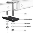 thumbnail image 4 of Bentolin Anti-Rattle Stabilizer Hitch Tightener for 1.25 inch and 2 inch Hitches Corrosion Resistant Heavy Lock Down Tow Clamp (2-Pcs), 4 of 4