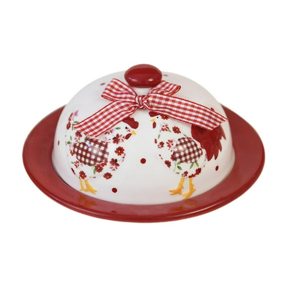 TISHITA Butter Dish Decor Versatile Salad Bowl for Christmas Gift Household Biscuits