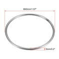 thumbnail image 2 of Unique Bargains Welded O Ring, 100 x 4mm Strapping Round Rings Stainless Steel 4 pcs, 2 of 3