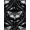 Black And White, Pattern 19, variant on ODIKA 8'x10' Washable Area Rug Durable, Non-Slip Moth Gothic Galaxy Phase Mystical Symmetry Witchy Death Academia Refined for Living Room, Under Sectional, Family
