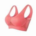 thumbnail image 7 of 3PCS Sports Bras for Women Plus Size Workout Wireless Bra Breathable Anti Sagging Hollow Out Fitness Running Tops(Coffee 42BC), 7 of 7