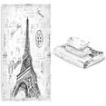 thumbnail image 7 of GZHJMY Paris Eiffel Tower Towels Set of 3, 1 Bath Towel, 1 Washcloth, 1 Hand Towel, Soft and Highly Absorbent Cotton Towels for Bathroom, Hotel, Kitchen, 7 of 7