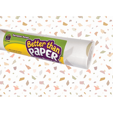 Teacher Created Resources Terrazzo Tones Better Than Paper Bulletin Board Roll, 4' x 12' (TCR 77439)
