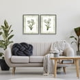 thumbnail image 2 of Stupell Industries Shabby Chic Soft Green Tulip Trios Gray 2pc Floating Frame Art Set, 17 x 21 each, by Nan, 2 of 7